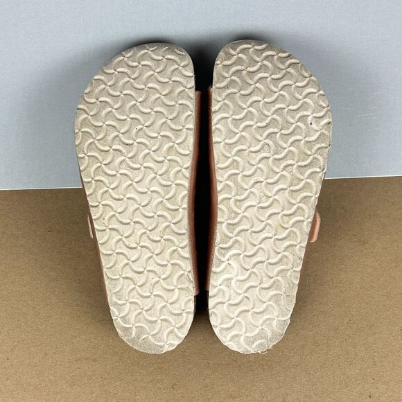 Birkenstock Arizona Two Strap Rose Gold Patent Leather Sandals Kids Size 1 - Picture 6 of 9